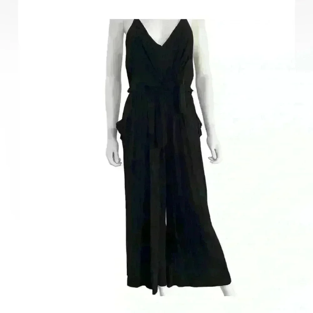 Moulinette Soeurs Danique Wide-Leg Jumpsuit Size XS Black - Picture 4 of 8